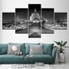 Canvas Painting monochrome Vintage London Street View 5 Pieces Art Modular Wallpapers Poster Print for living room Home Decor