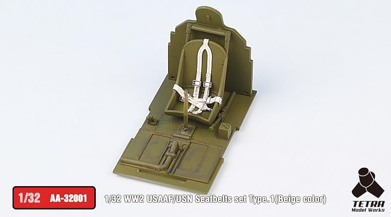 Tetra Model AA Series WW2 American Seatbelt 1 Plastic Model Parts AA3201 1/32 (Beige)
