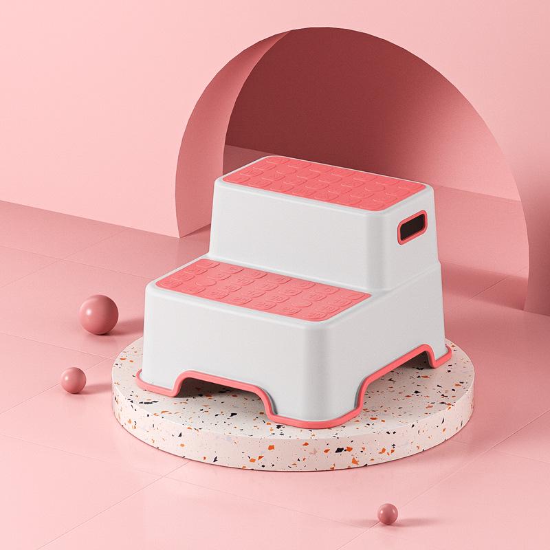 Kids' Anti-Slip Step Stool: Footrest & Washstand for Tooth Brushing