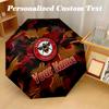 8 Rib Auto Folding Umbrella Brentford Football Print Custom Name Text Portable Rain Gear