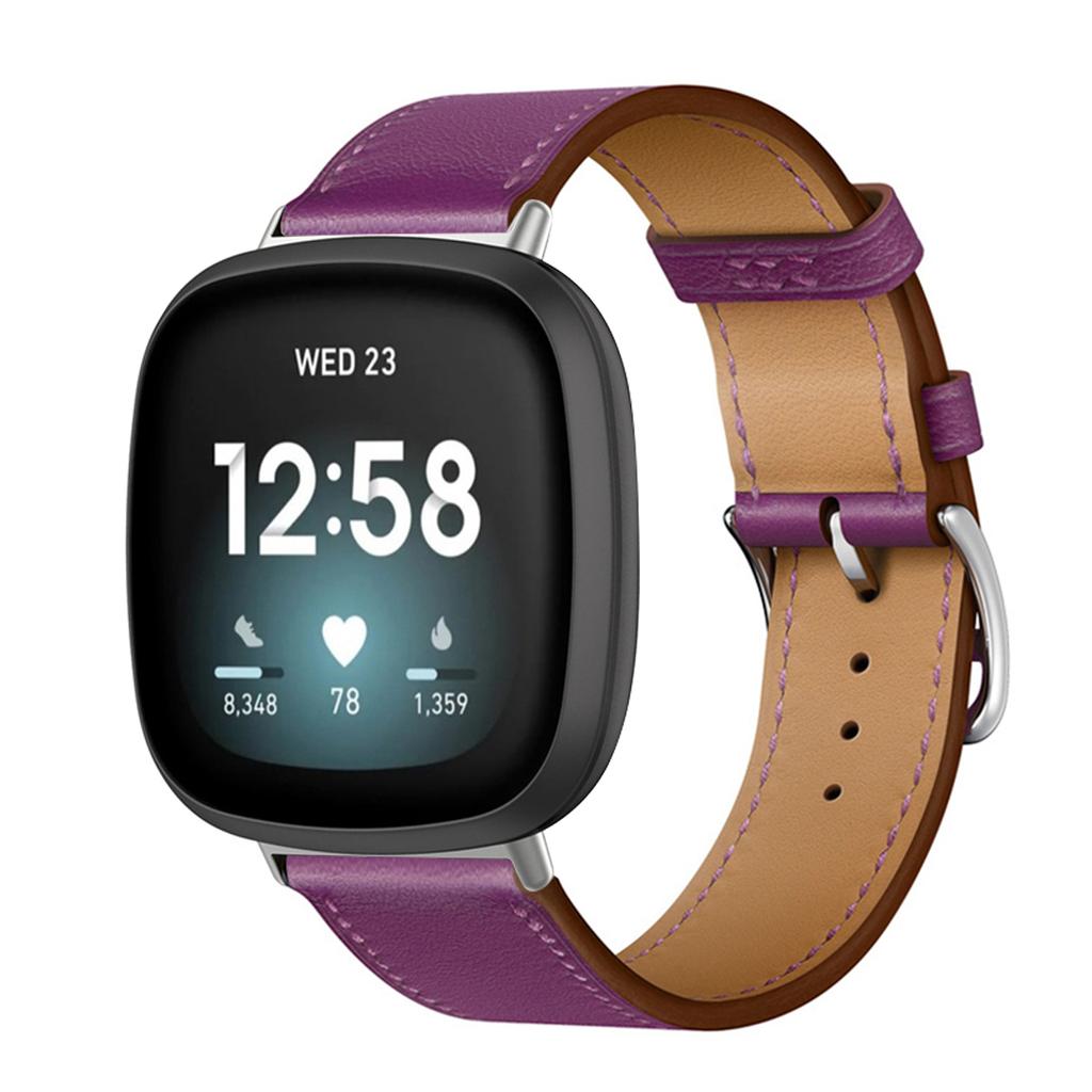 Leather Bracelet Strap For Fitbit Versa 4 3 2 1 Versa Lite Smart Watch Wristband Replacement Strap For Fitbit Sense/sense 2 Watchband