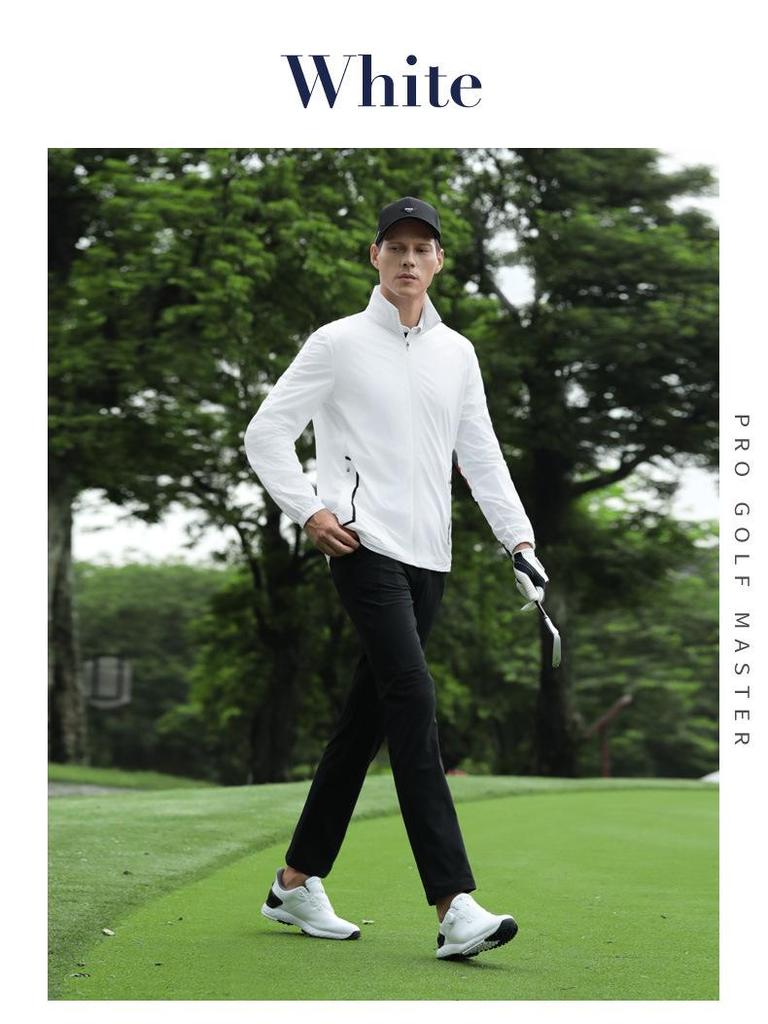 Защитная от солнца куртка PGM Golf: Легкий дождевик с воротником-стойкой для осенне-зимнего гольфа и спорта.