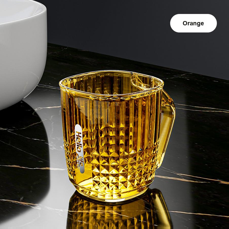 Domácí pár Kelímek na zubní kartáčky Luxusní průhledný diamantový kelímek na čištění zubů Studentský kelímek na mytí z imitace křišťálu