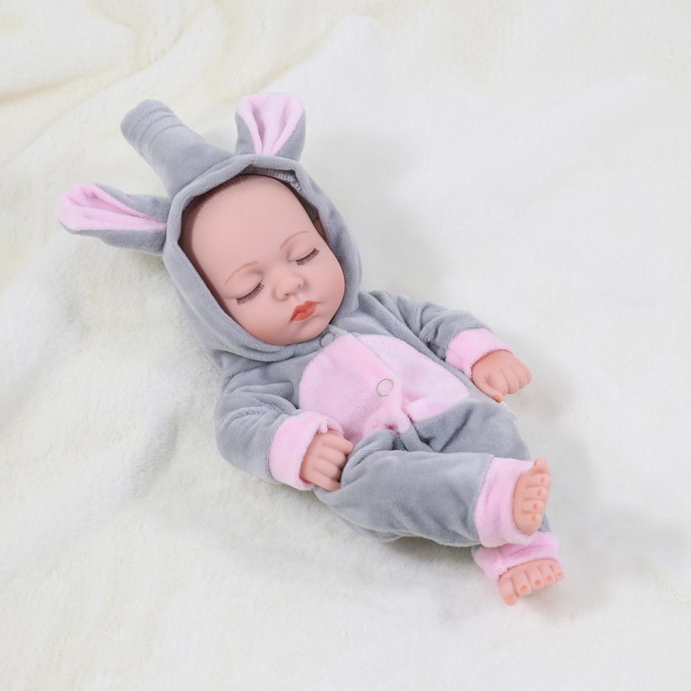30cm Silicone Reborn Baby Doll - Soft Sleep Companion & Child Role-Playing Toy