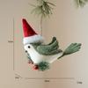 Christmas Decorations, Christmas Tree Ornaments, Creative Imitation Plush Red Bird Ornaments