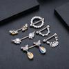 2pcs Butterfly Nipple Piercings Rings 16mm Length Bar Barbell Steel Crystal Nipple Shield Cover Heart Flower Tongue Body Jewelry