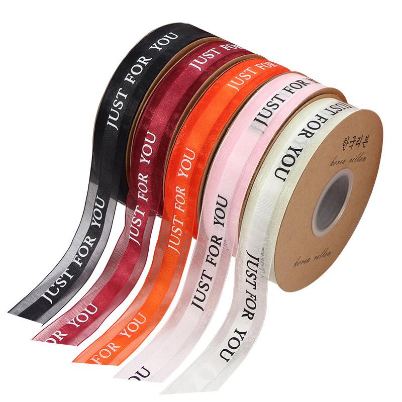 2.5Cm Wide Package Flower Ribbon Bouquet Packaging Material Ribbon Bow Yarn Ribbon Bouquet Packaging Ribbon