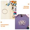 50pcs 7.5Cm Wooden Circle Discs Natural Round Wood Pieces For Diy Craft Pendant Coaster Decor Art Supplies Light Yellow