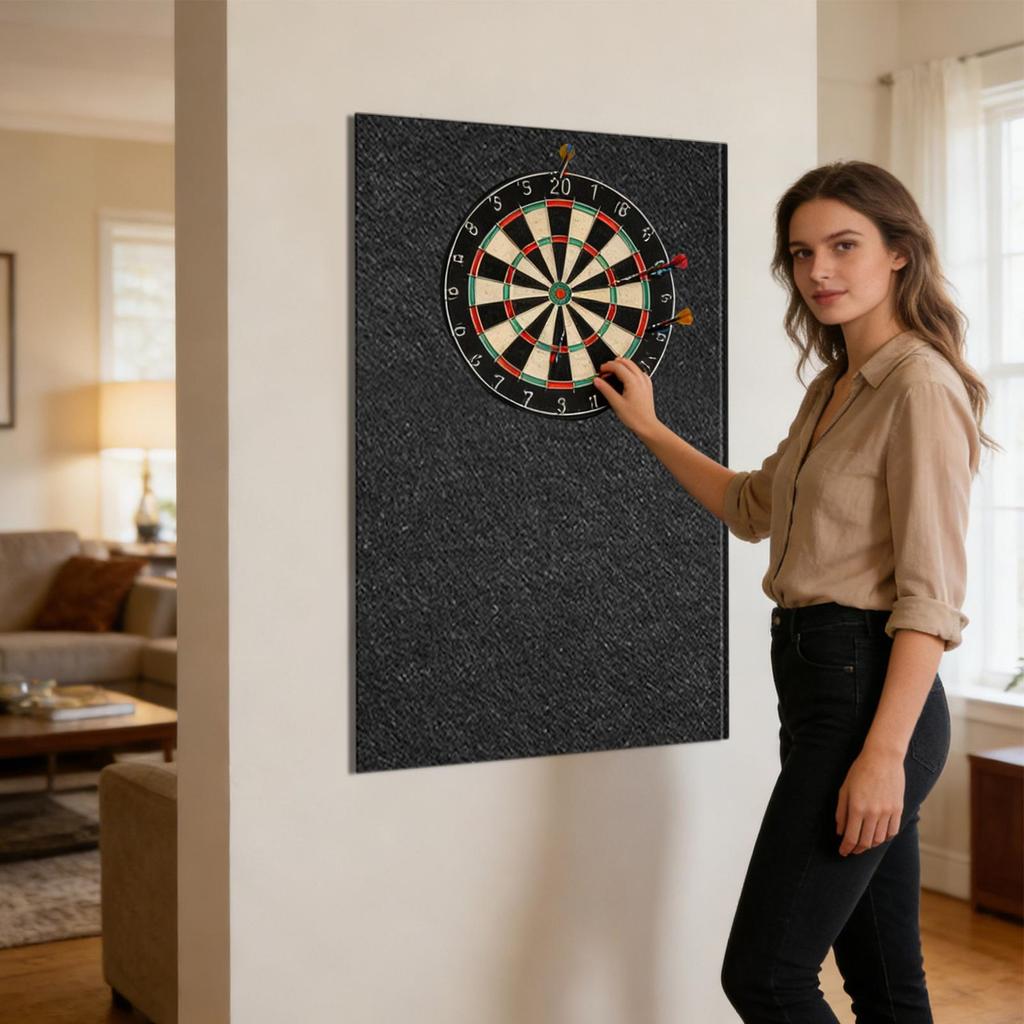 Dartboard Wall Protector 6 pcs Adhesive Backboard Felt Wall Dartboard Protective Mat Prevent Wall Damage Board For Home Door