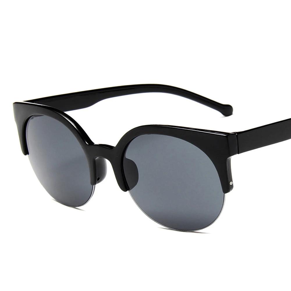 New Fashion Retro Designer Super Round Circle Cat Eye Women Sunglasses