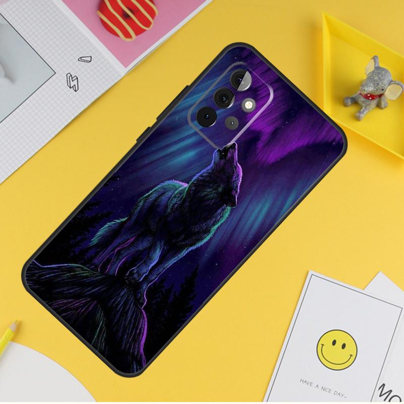 Animal Wolf Galaxy Case For Samsung Galaxy A36 A16 A56 A06 A54 A34 A14 A13 A53 A12 A22 A32 A52 A35 A17 A15 A55