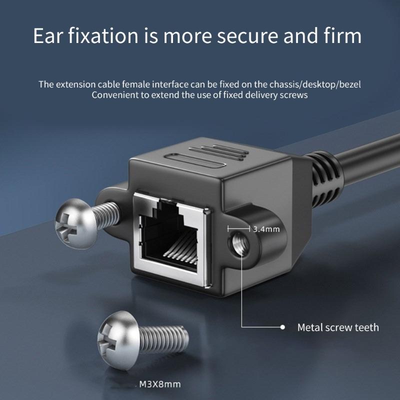 Cat5 Male Female Cable Extension Cord Support Cat5 Standard RJ45 Cord Male to Female Connection