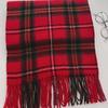 Scarf Women'S Winter Imitation Cashmere Plaid Fashionable And Versatile Warm Student Ins Tassel Shawl