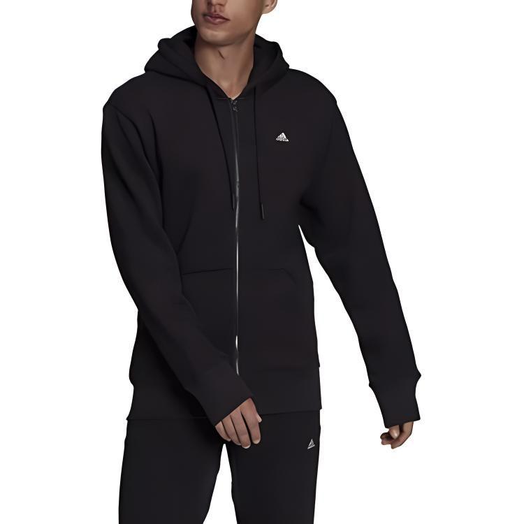 Adidas Jackets Men's Black Hooded Moderate Other H45369