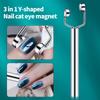 Y Shape Nail Magnet Pens,Magnetic Nails Polish Magnet Wand for Nails Cats Eye Nail Design Tools Nail Art Accessories