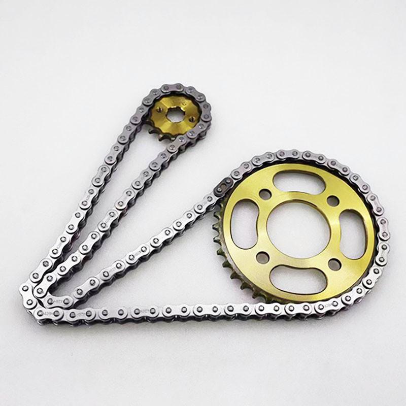 CG125 Motorcycle Chain Sprocket Set 38T Rear 19T Front ZHUJIANG XINGFU Motorbike Replacement Parts