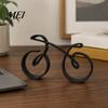 Schreibtischzubehör für Männer 3D-gedrucktes Fahrradornament, Abstrakte Fahrradskulptur, Kreatives Geschenk Radfahrerfigurine, Modern Minimalistisch Radfahren
