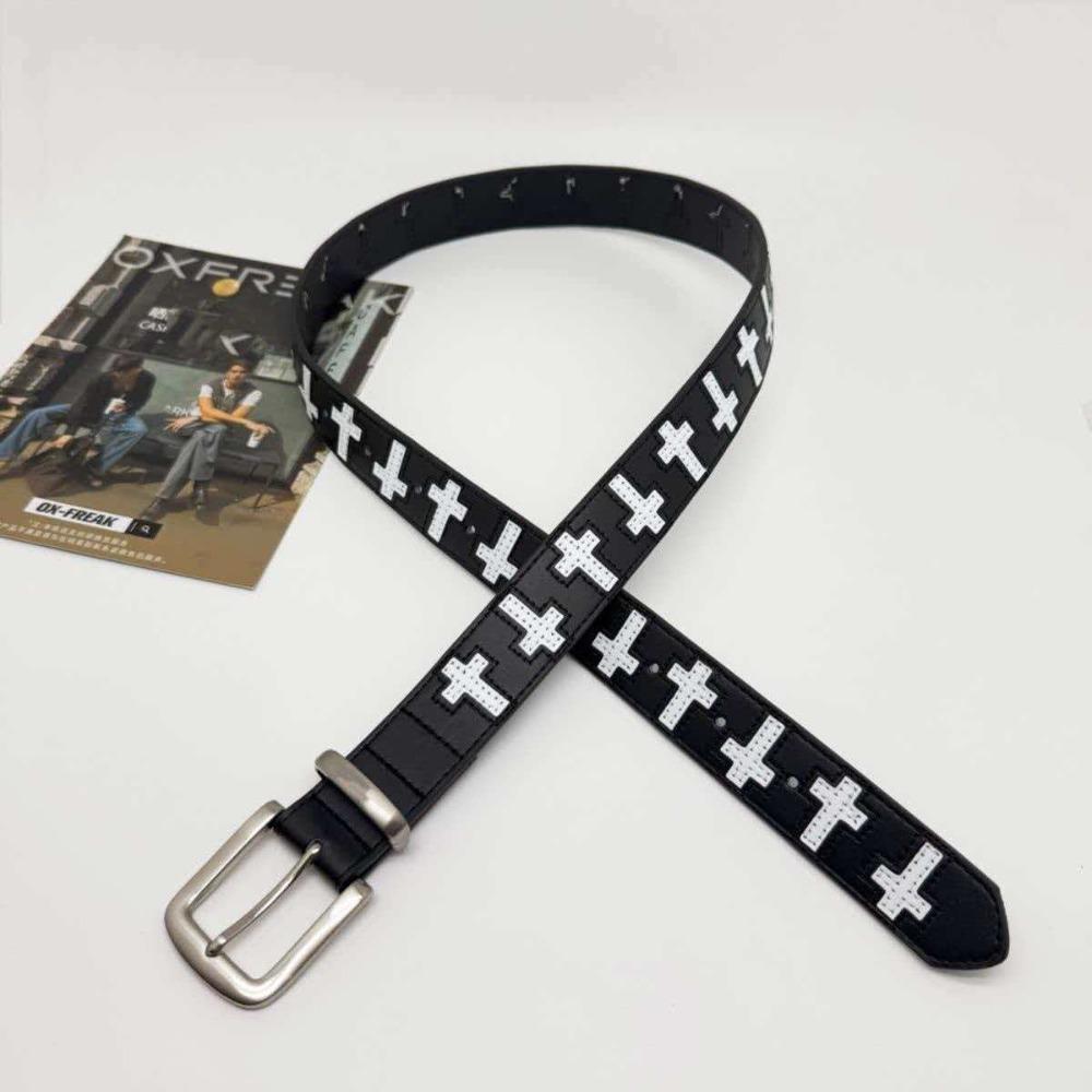 

Gothic Cross Shaped Belt Spicy Girl Y2K Belt Cool Punk Belt Female чорний