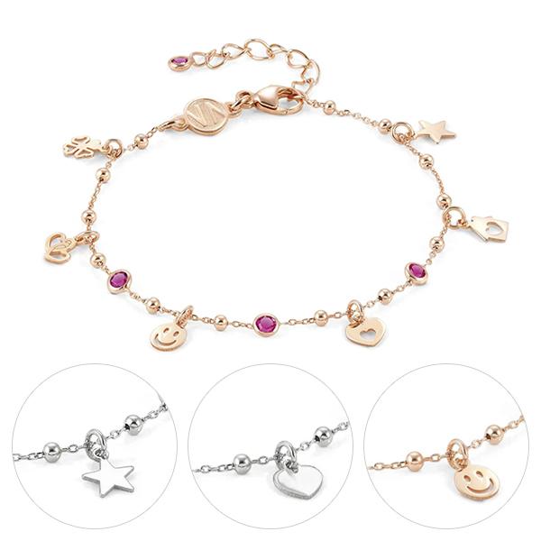 Nomination Bracelet Melody Happy Sterling Silver With Cz 147720