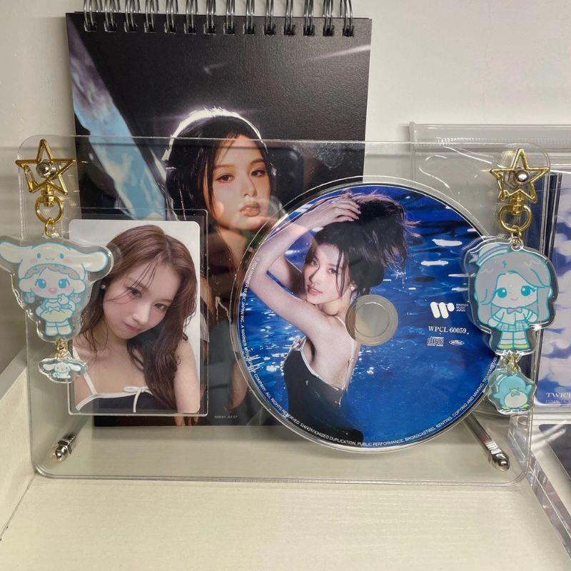 Transparent CD Idol Photo Frame Acrylic Photo Display Stand Photo Protective Album Picture Poster Holder CD Storage Case