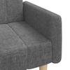 2 Seater Sofa Bed Light Grey Fabric