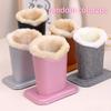 Pack of 1 Plush Lined Glasses Holder Stand Protective Glasses Case for Desks or Nightstands