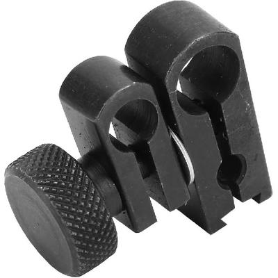 Dial Indicator Clamp Chuck, Black Tungsten Steel Rotatable Dovetail Clamp Portable Sleeve Lever Dial Gauge Swivel Dovetail Clamp for Dial Test