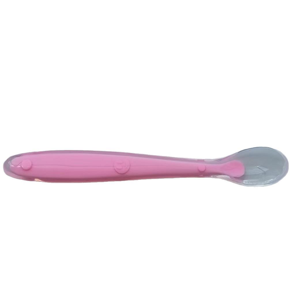Baby Silicone Soft-Head Feeding Spoon for Infants and Children - Ideal for Soup and Food Supplements