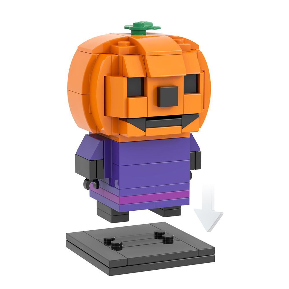 Skräckfilmsfigur Modell Byggklossar Set Halloweenfestival Serie Spöknatt Brickheadz Leksaker för Barn Vuxna Jul