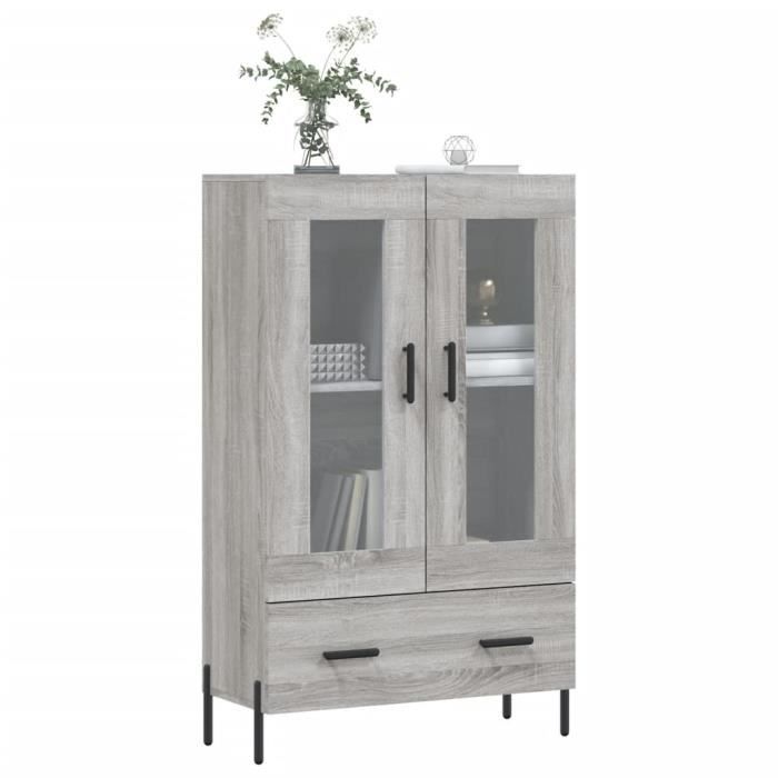 VidaXL Buffet haut sonoma gris 69,5x31x115 cm bois d'ingénierie 828314