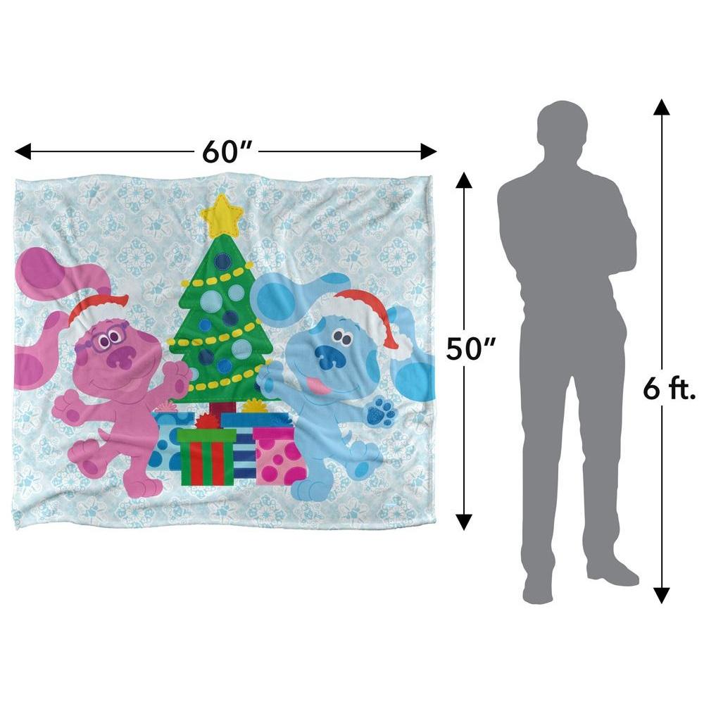 Blue´s Clues Silky Magenta Christmas Supersoft Blanket