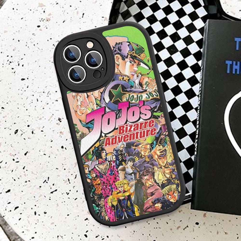 Anime J-JoJo Klassisch B-Bizarre A-Abenteuer Handyhülle Für IPhone 16 15 14 11 12 13 Pro Max Plus Rückseite Lederhülle