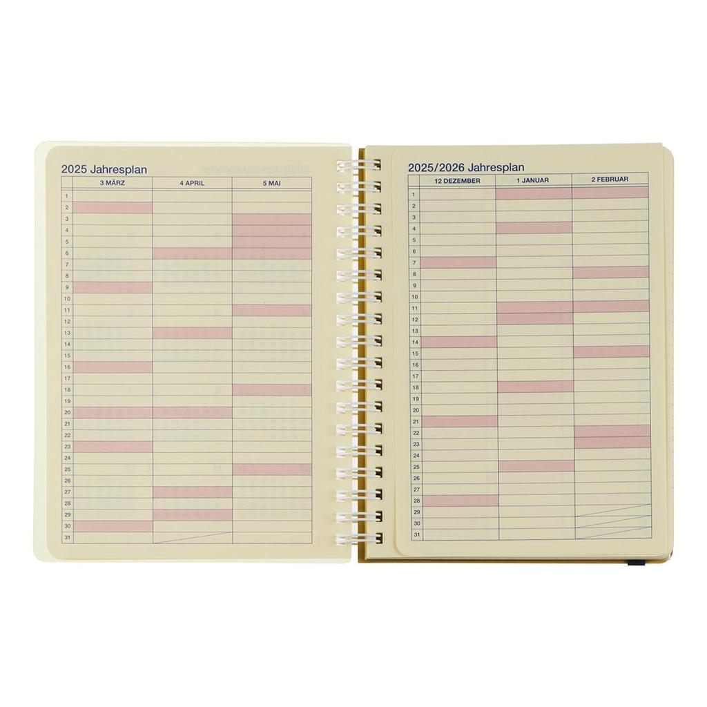 [Delfonics Planner 2025-2026 Edition / Starting March 2025] Rollbahn Diary Clear L Monthly Planner (Clear Yellow)