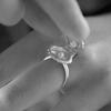 Exquisite Shell Finger Ring Surprise Open-and-close Ring Trendy Artificial Pearl Ring  Hipster