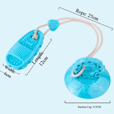 Zapatillas con Ventosa Bola Perro Resistente a Masticar Juguetes Auto-Sexo para Aliviar el Aburrimiento de la Fuerza Física Juguetes para Mascotas