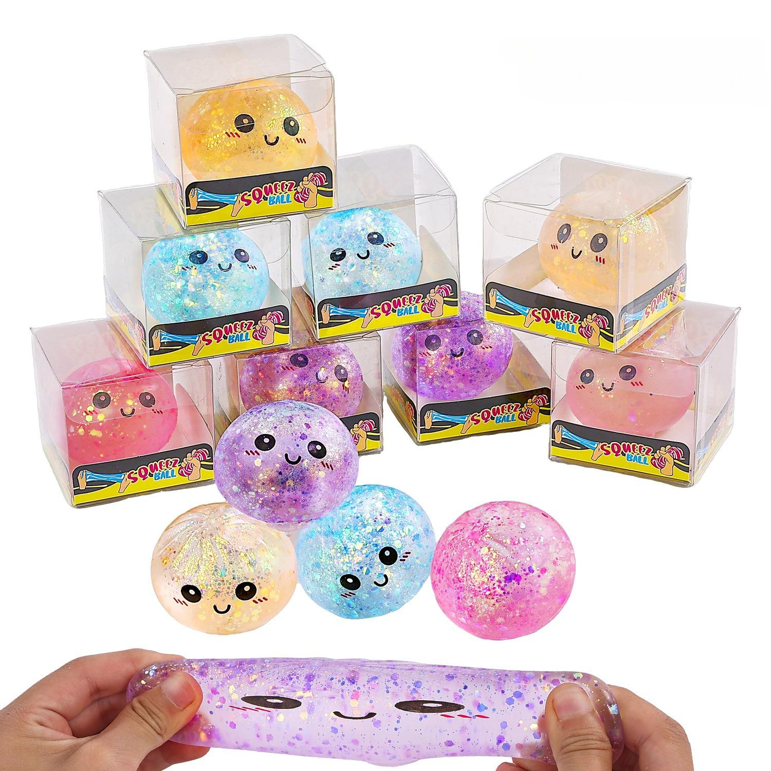 Bai Fen Bai Dolls And Toys Mega Rainbow Dumpling Squishy: Maltose Texture Slow Rebound Stress Ball, Aesthetic Taba Squeeze Toy, Sensory Office Fidget Toy