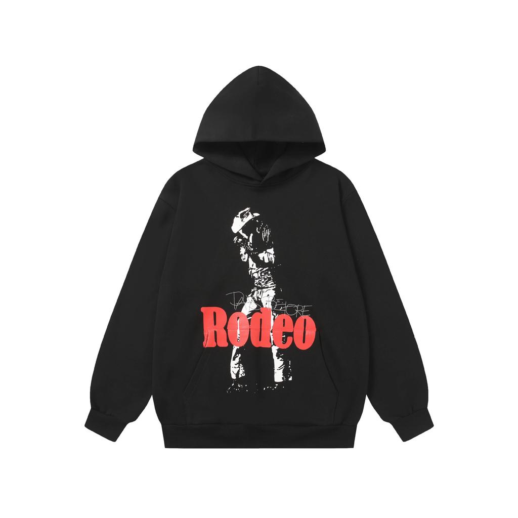 A high-quality SP5DER spider web foam printed hoodie, European and American large-size loose sweater.