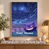 Gengar Custom Name Diamond Painting Personalized 5D Full Drill DIY Diamond Art Home Decor