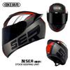 Motorcycle Helmet for Men and Women, Winter Personalized Motorcycle Safety Helmet, All-Season Rider Bluetooth Full Face Helmet
