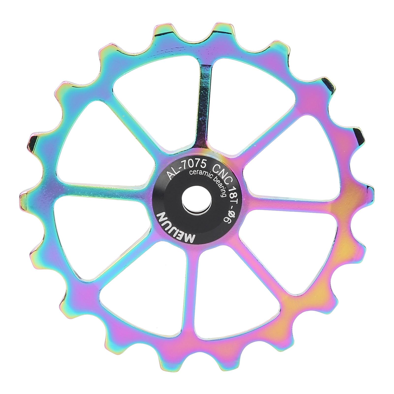 

18T направляющий роликовый ролик для заднего переключателя скоростей велосипеда для шоссейного горного велосипеда, аксессуары, многоцветный