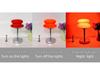 Bauhaus Egg Tart Glass Table Lamp - Thick-Sole Night Light for Bedroom, Bedside, or Living Room