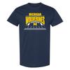 Michigan Wolverines Football Field T Shirt - Navy