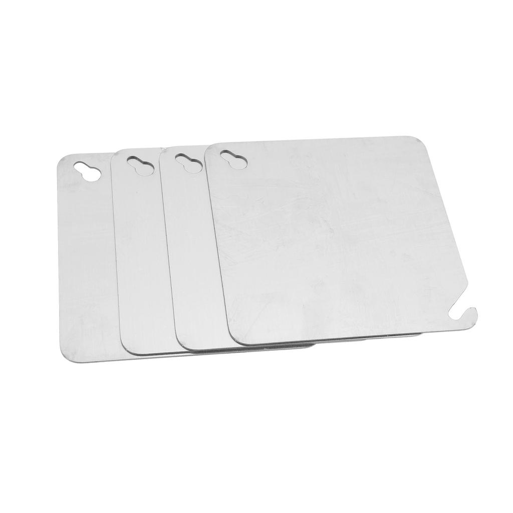 4PCS Metal Electrical Box Cover Plates 4 Inch Galvanized Iron Electric Junction Box Panel Cover for