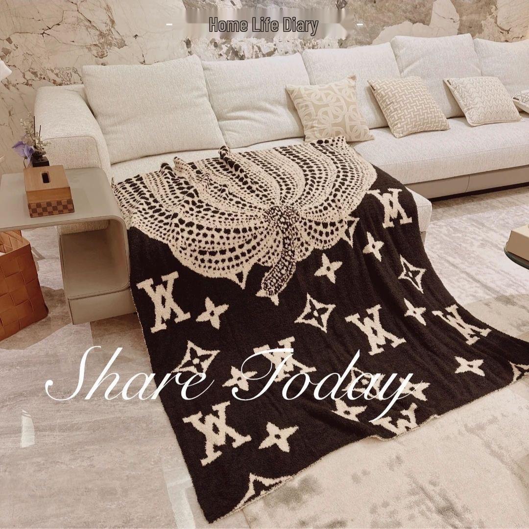 

Designer Sofa Throw Blanket - Custom High-Quality Living Room Napping Cover 130x170 cm