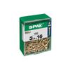 Screw - SPAX - Countersunk Head - Steel - Diam. 3.5 Mm - Long. 16 Mm - Pack of 100