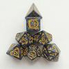 Polyhedral DND Dice Set 7Pcs Dragon Pattern for D&D TRPG Role Playing Board Game Entertainment Collectible Gift