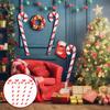4Pcs Inflatable Christmas Candy Canes Premium PVC Material Cute Festive Design Ideal for Xmas Party Family Gathering Decorations