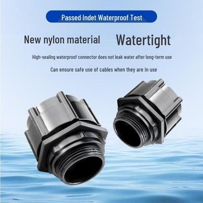 Raccordo dritto filettato a innesto rapido BG in Nylon PA66 per tubo corrugato