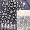 Pearl Shell Starfish Conch Coral Bubble Ocean Blue Polarized Self Adhesive Nail Art Stickers Goldfish Koi Manicure Decals