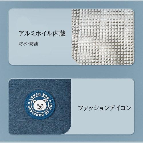 Lunch Bag with Thermal Insulation, Large Capacity, Lightweight, Waterproof, Washable, Convenient Storage for Commuting, School, and Camping (Blue)